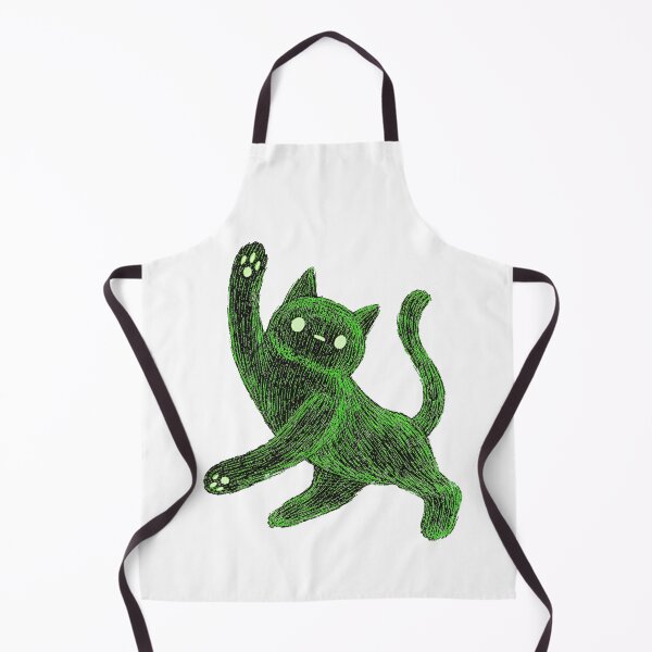 Item preview, Green Scribble Cat Art designed and sold by OlyvieArt.