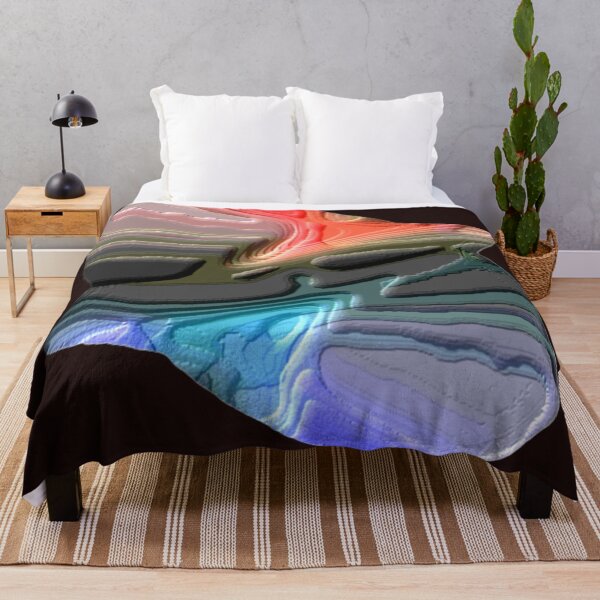 Item preview, waveform dark plasticine br colorful geometric abstract design designed and sold by SmashingDeals.