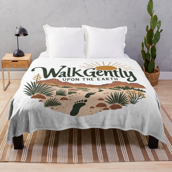 Item preview, Walk Gently Upon the Earth – Nature Wisdom Design designed and sold by FindYouByZ.
