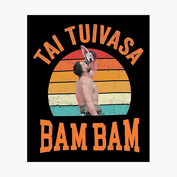 Item preview, Tai Tuivasa Bam Bam Shoey Retro Sunset designed and sold by JOSUANAVARRO.
