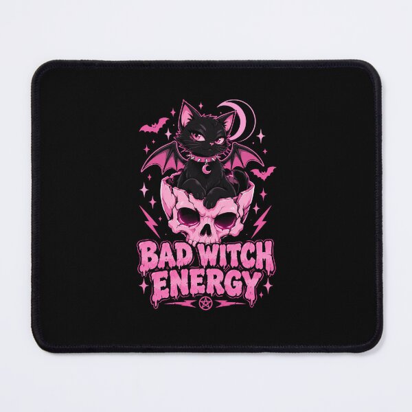 Item preview, Bad Witch Energy Cute Gothic Cat Skull Halloween designed and sold by eNtyshop23.
