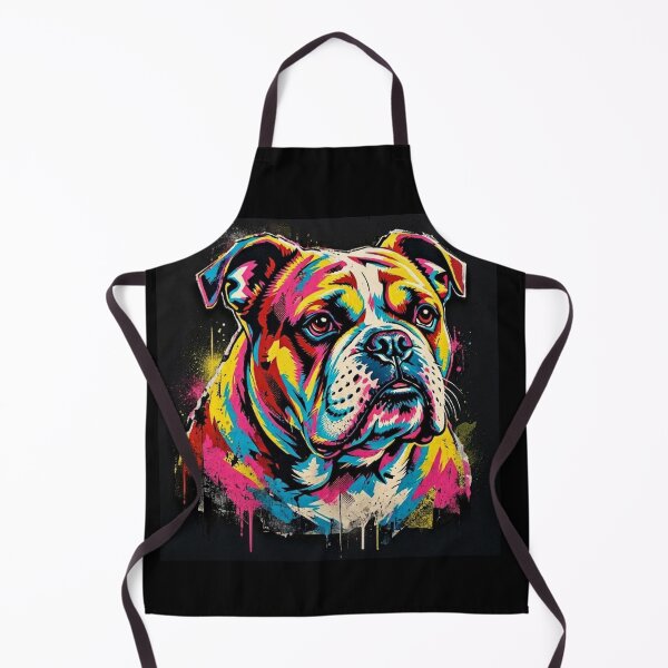Item preview, Neon Bulldog – Pop Art Graffiti Style Illustration designed and sold by Dogandesighn.