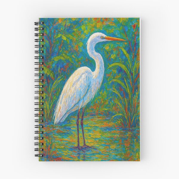 Item preview, Heron Painting – Colourful Wildlife Art designed and sold by GalleryKauffeld.