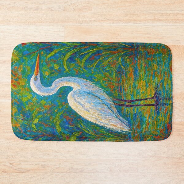 Item preview, Heron Painting – Colourful Wildlife Art designed and sold by GalleryKauffeld.