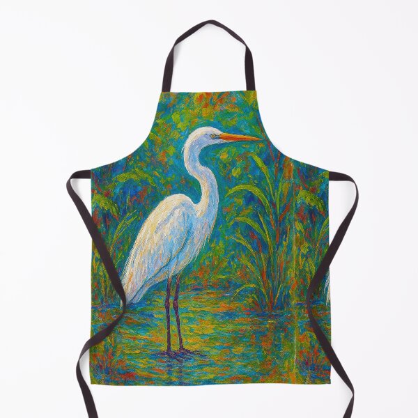 Item preview, Heron Painting – Colourful Wildlife Art designed and sold by GalleryKauffeld.
