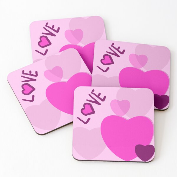 Item preview, Cute pink heart-shaped pattern background designed and sold by Aesthetic shapes design.