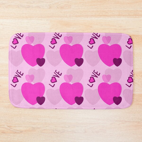 Item preview, Cute pink heart-shaped pattern background designed and sold by Aesthetic shapes design.