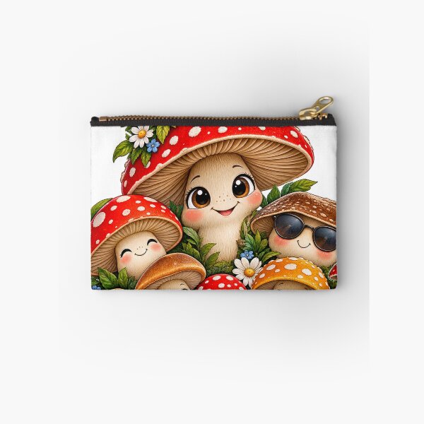 Item preview, Cute Mushroom Family – Whimsical Toadstool Woodland Design designed and sold by CreativeNest Prints.