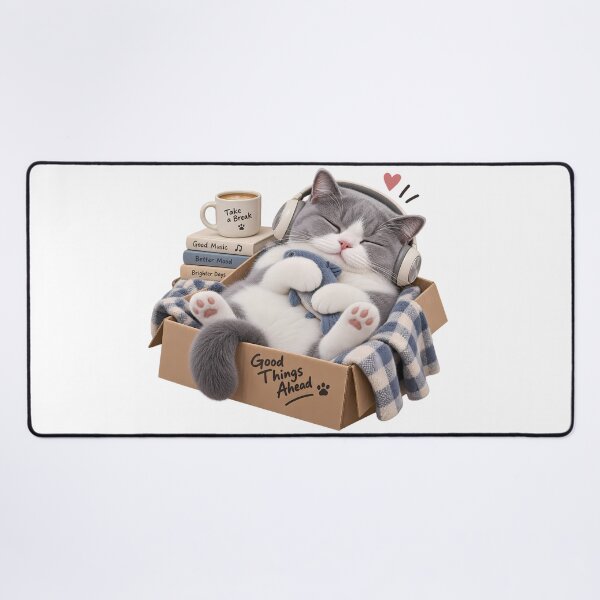 Item preview, Cozy Cat Good Things Ahead designed and sold by HoloHugDesigns.