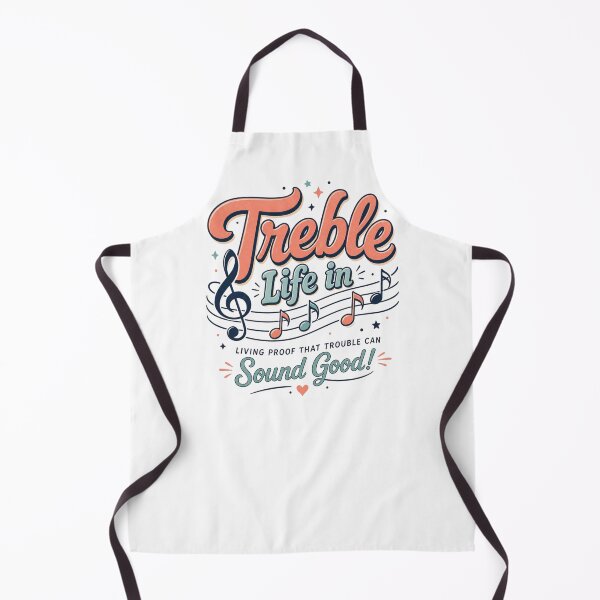 Item preview, Treble Life In Shirt, Funny Music Teacher Pun Design, Trouble Sound Good Gift designed and sold by VibeTherapyArt.