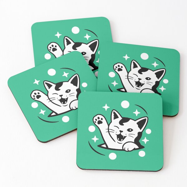 Item preview, Playful Smiling Cat Graphic Art designed and sold by OlyvieArt.