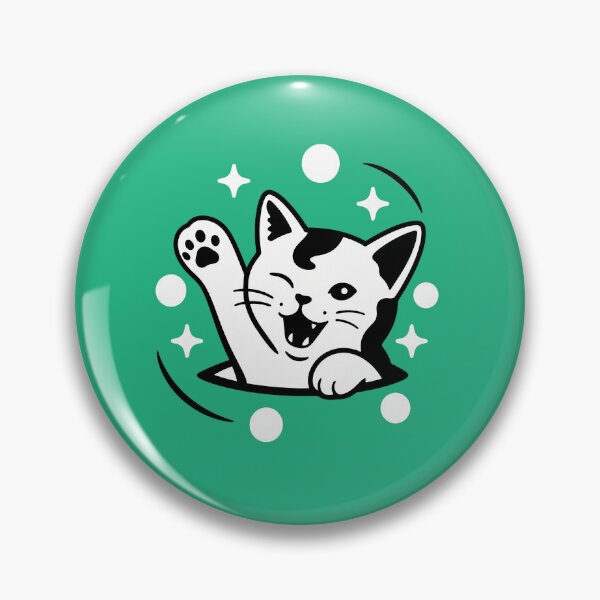 Item preview, Playful Smiling Cat Graphic Art designed and sold by OlyvieArt.