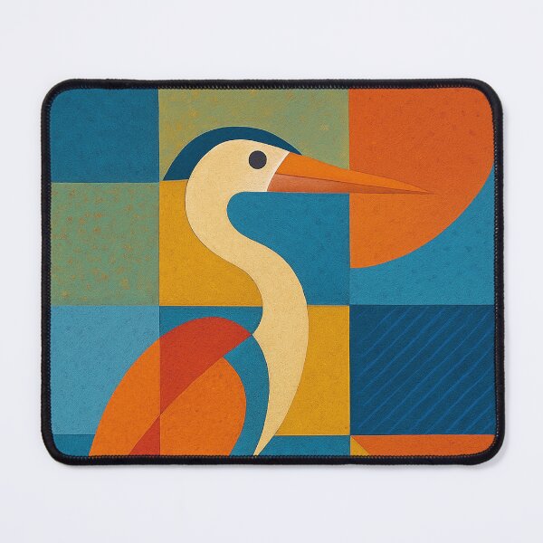 Item preview, Heron,  a Geometric illustration – Elegant Bird Nature Art designed and sold by GalleryKauffeld.