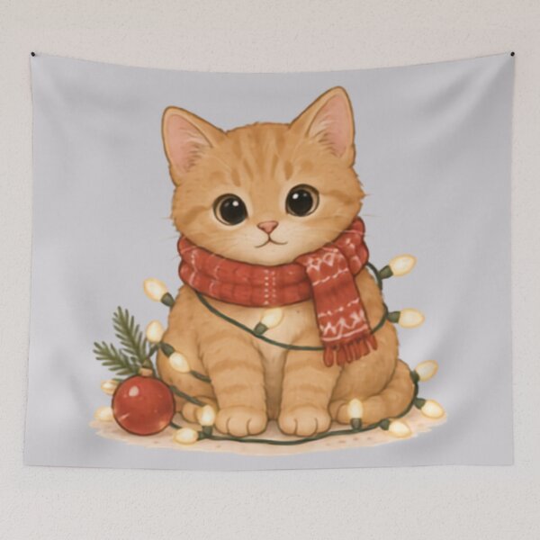 Item preview, Festive Ginger Kitten designed and sold by MellowMunchkins.