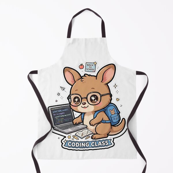 Item preview, Cute Kangaroo Coding Class Back To School designed and sold by Wildlife-Walk.