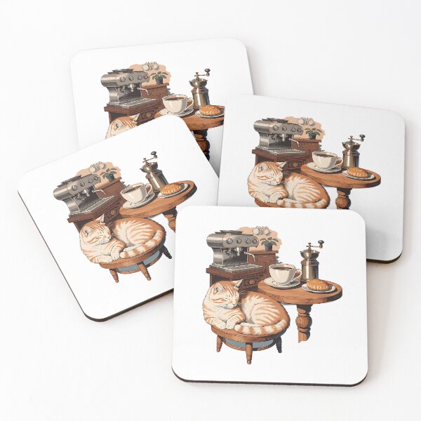 Item preview, The Cat Café Corner designed and sold by Neural-canvas.