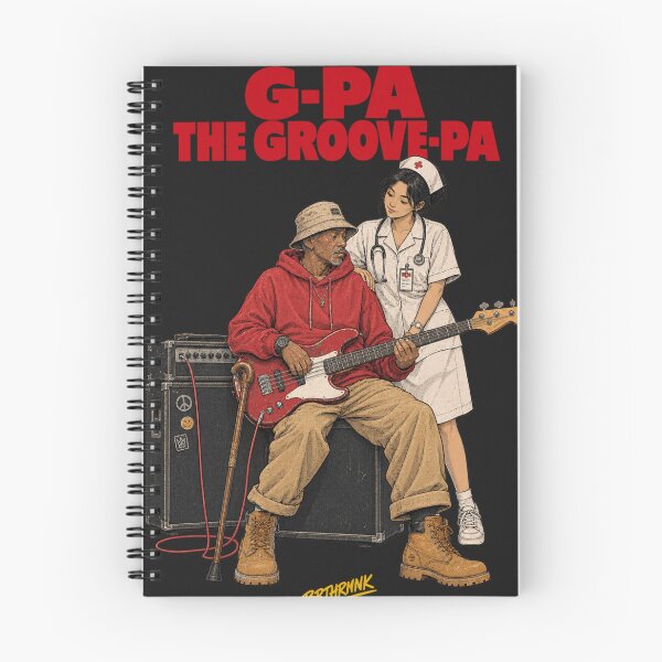 Item preview, G-Pa The Groove-Pa - Funny Grandpa Bass Player Illustration designed and sold by BRTHRCNK01.