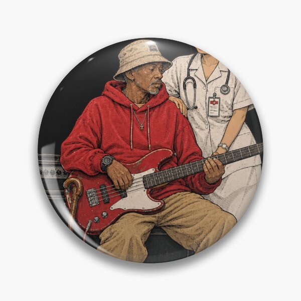 Item preview, G-Pa The Groove-Pa - Funny Grandpa Bass Player Illustration designed and sold by BRTHRCNK01.