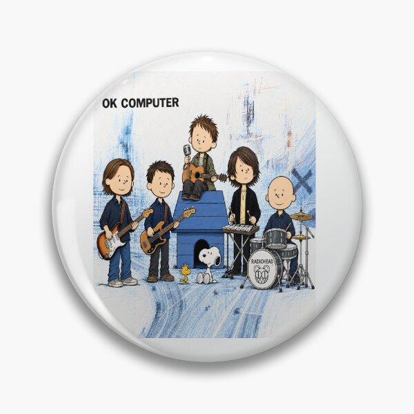 Item preview, OK Computer Cartoon Band  designed and sold by OniWav.