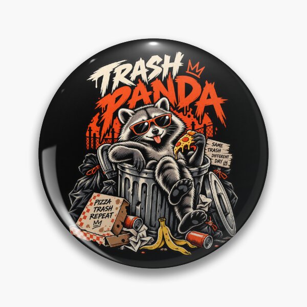 Item preview, Trash Panda Raccoon Garbage King Funny Animal designed and sold by Pandaburba.