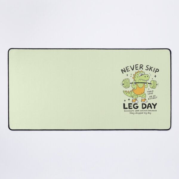 Item preview, Funny Dinosaur Weightlifting Never Skip Leg Day designed and sold by Studio Bootleg.