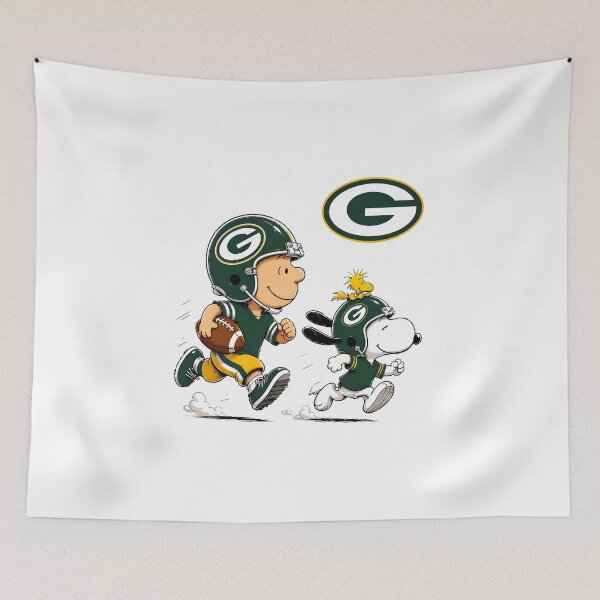 Item preview, Peanuts Football Duo & Packers  designed and sold by OniWav.