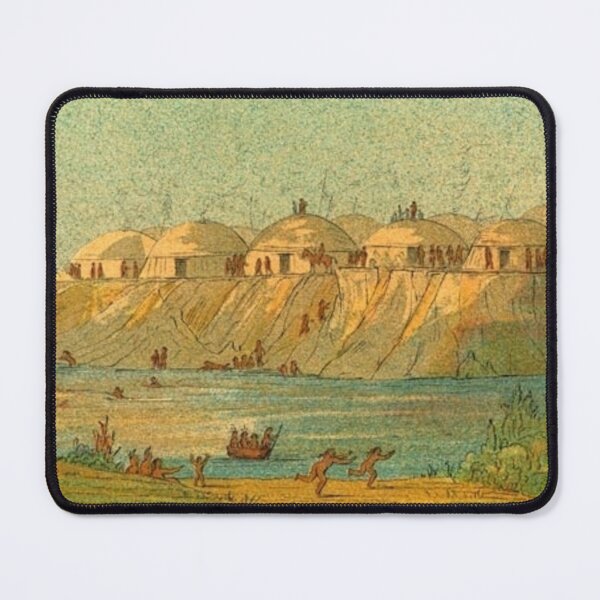 Item preview, A village of the Hidatsa tribe at Knife River designed and sold by SharonTheFirst.