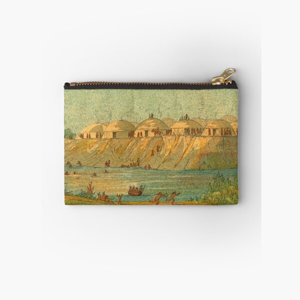 Item preview, A village of the Hidatsa tribe at Knife River designed and sold by SharonTheFirst.