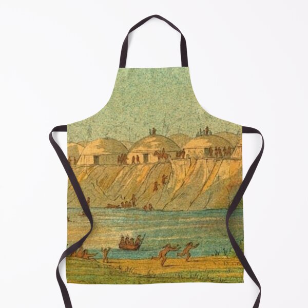 Item preview, A village of the Hidatsa tribe at Knife River designed and sold by SharonTheFirst.