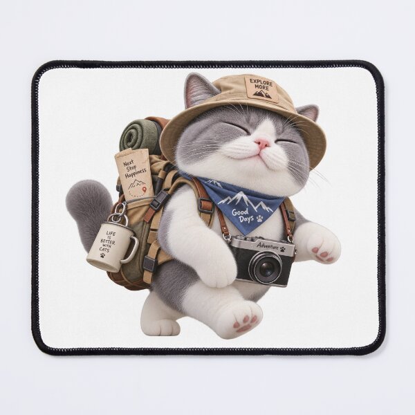 Item preview, Adventure Cat Explore More designed and sold by HoloHugDesigns.