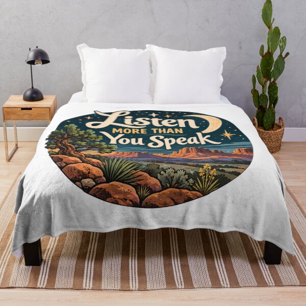 Item preview, Listen More Than You Speak – Mindful Living Nature Design designed and sold by FindYouByZ.