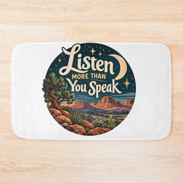 Item preview, Listen More Than You Speak – Mindful Living Nature Design designed and sold by FindYouByZ.