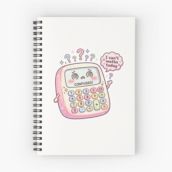 Item preview, I Can’t Maths Today Kawaii Calculator Sticker designed and sold by Cerys-GS.