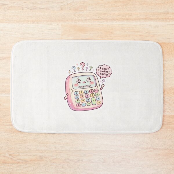 Item preview, I Can’t Maths Today Kawaii Calculator Sticker designed and sold by Cerys-GS.