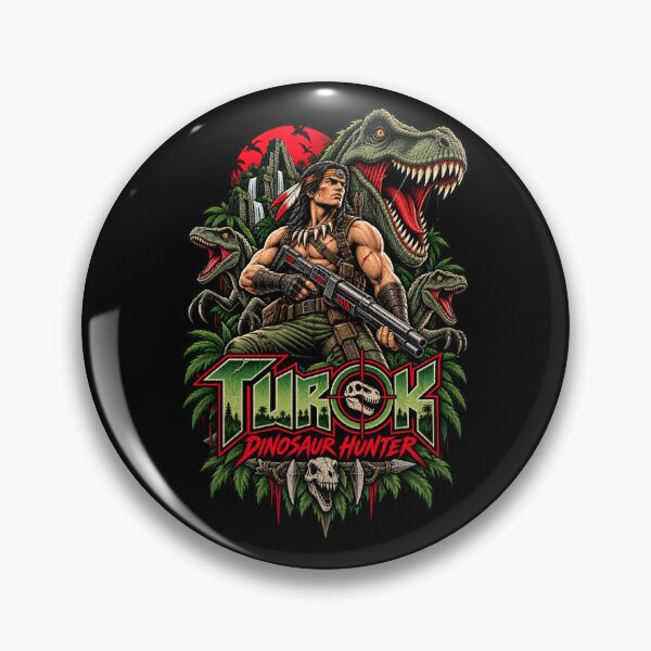 Item preview, Turok Dinosaur Hunter Retro Gaming Warrior designed and sold by Pandaburba.