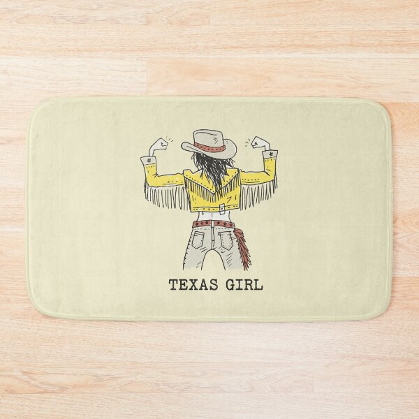 Item preview, Vintage Texas Girl Strong Cowgirl Yellow Fringe Jacket Graphic designed and sold by Studio Bootleg.