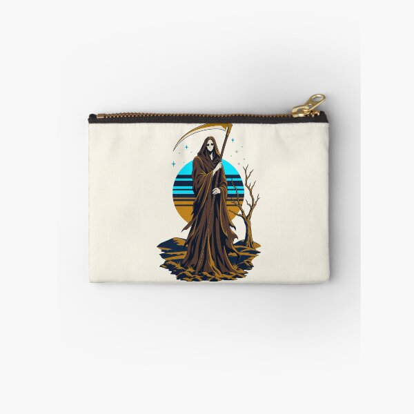 Item preview, Dark Fantasy Vintage Anime Grim Reaper Gothic Sun and Scythe designed and sold by KungPowUnicorn.