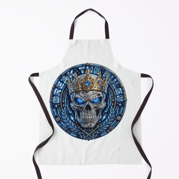Item preview, Break The Rules Skull King - Blue Neon Gothic Crown Design designed and sold by prithvi chand.
