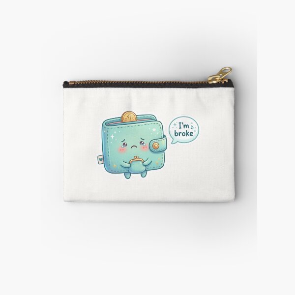 Item preview, I’m Broke Kawaii Wallet Sticker designed and sold by Cerys-GS.