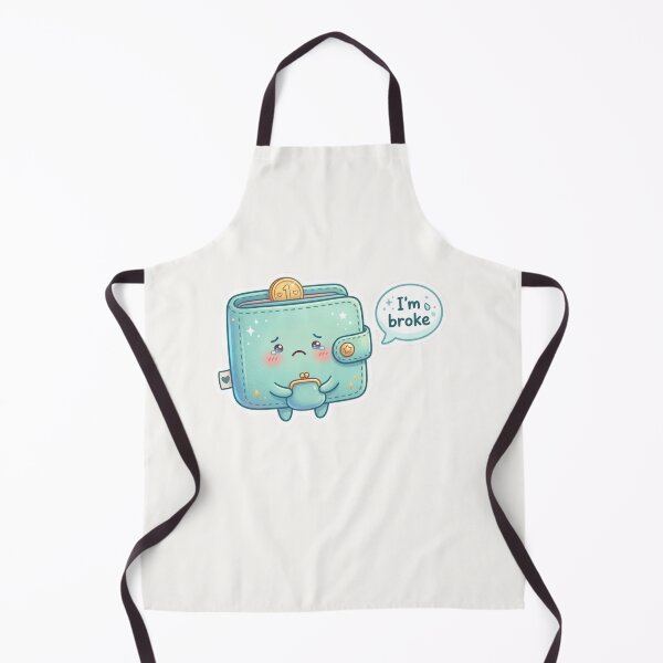 Item preview, I’m Broke Kawaii Wallet Sticker designed and sold by Cerys-GS.