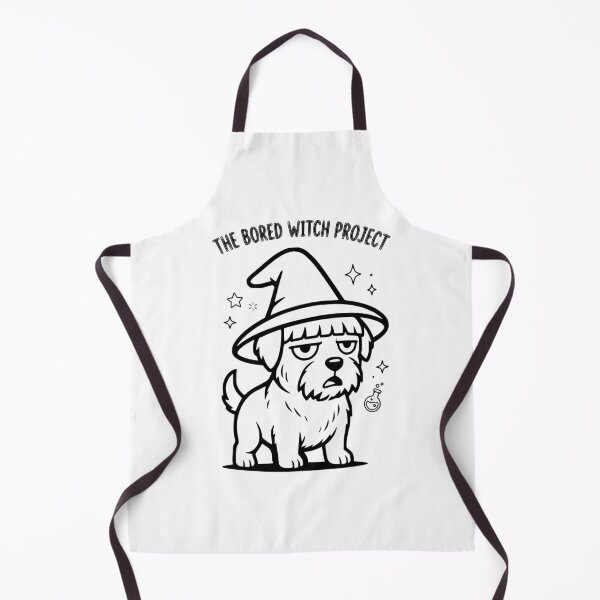 Item preview, The Bored Witch Project Funny Halloween Terrier Dog Movie Parody designed and sold by The Bold Line Studio.