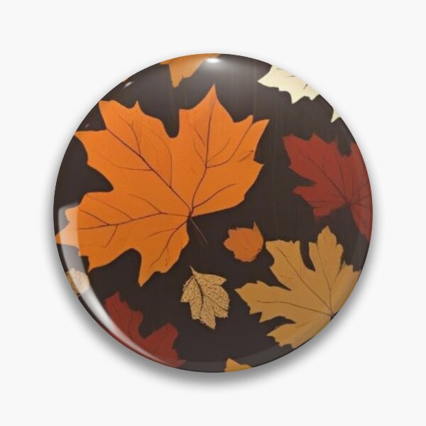 Item preview, Autumn Maple Leaves Seamless Pattern — Cozy Fall Foliage Dark Background designed and sold by LYAN-STORE.