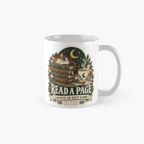 Item preview, Read a Page – Counts as Self Care | Book Lover Tiny Rituals designed and sold by ChicClicker.