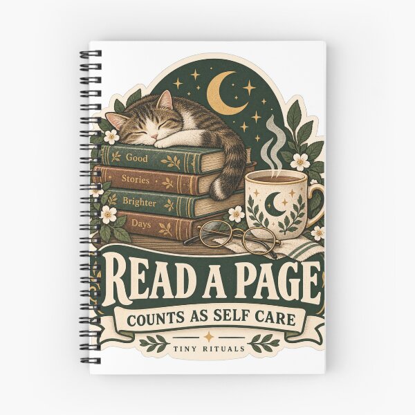 Item preview, Read a Page – Counts as Self Care | Book Lover Tiny Rituals designed and sold by ChicClicker.