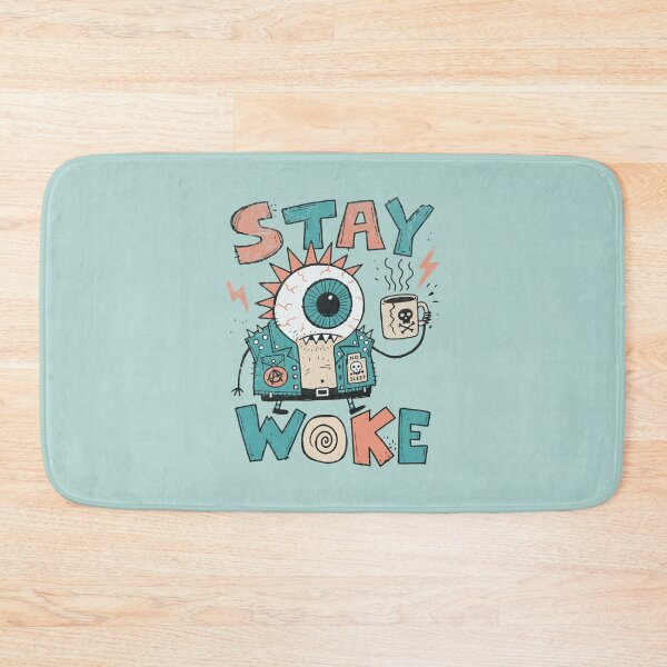 Item preview, Funny Punk Eyeball Coffee Monster Stay Woke designed and sold by Studio Bootleg.