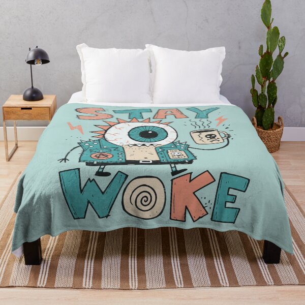 Item preview, Funny Punk Eyeball Coffee Monster Stay Woke designed and sold by Studio Bootleg.