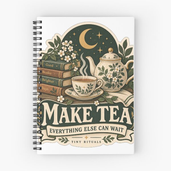 Item preview, Make Tea – Everything Else Can Wait | Cozy Tea Lover Tiny Rituals designed and sold by ChicClicker.
