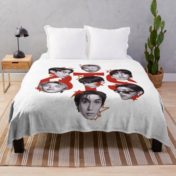 Item preview, K-Pop Idol Group Member Collage Red Stars Tee designed and sold by JamezRoige.