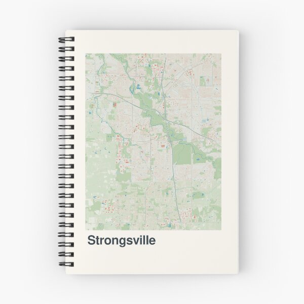 Item preview, Strongsville Minimalistic Map Art designed and sold by MapsNerd.