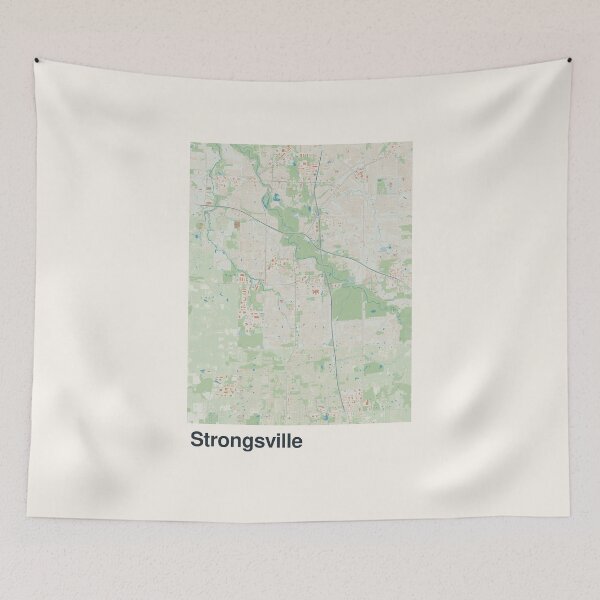 Item preview, Strongsville Minimalistic Map Art designed and sold by MapsNerd.